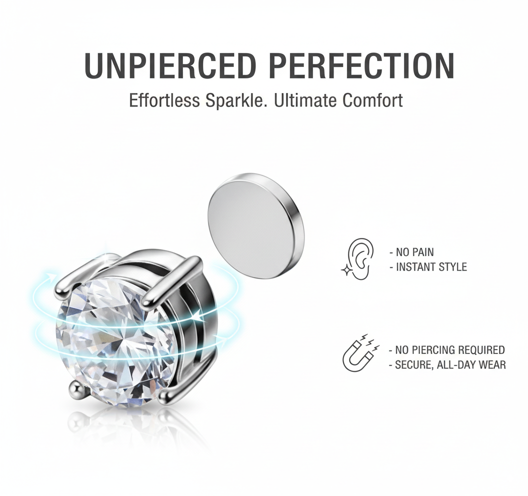 2 pairs Magnetic Earrings
